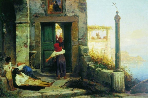 Plagued people by Fyodor Bronnikov